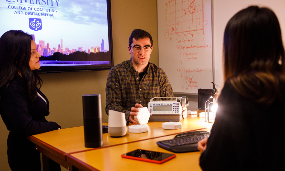 students collaborating