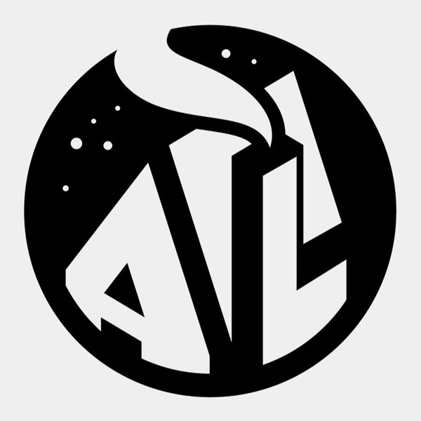 Letters A and L make up two sides of a house logo