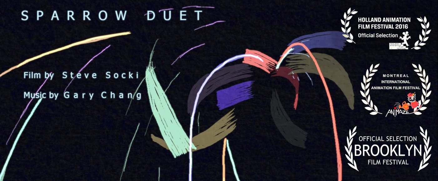 abstract animations with heavy use of lines